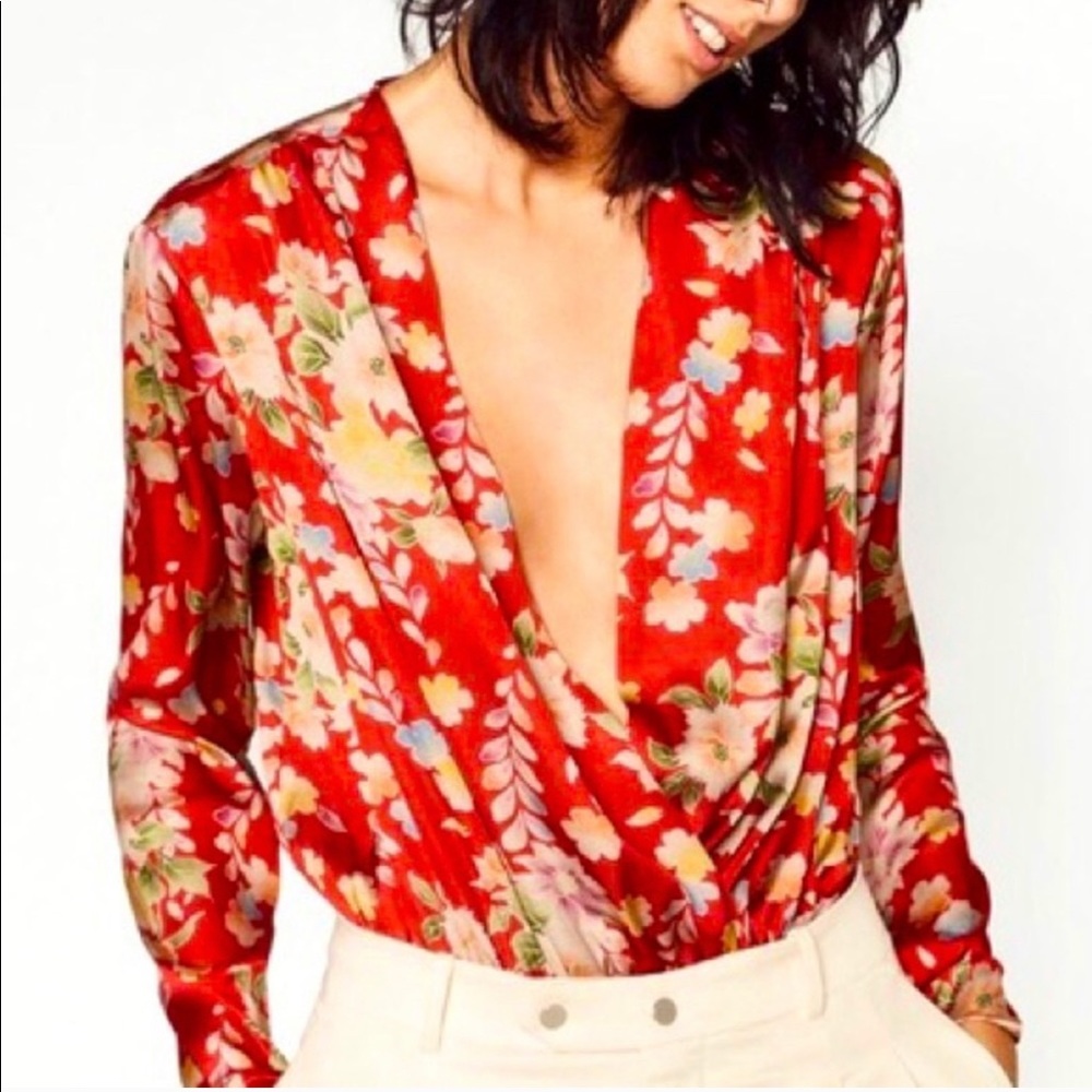 Zara long sleeve bodysuit